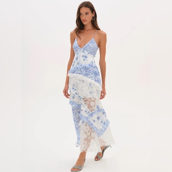 For Love And Lemons Dresses & Skirts - For Love & Lemons Rosalyn Maxi Dress Size XS NWT